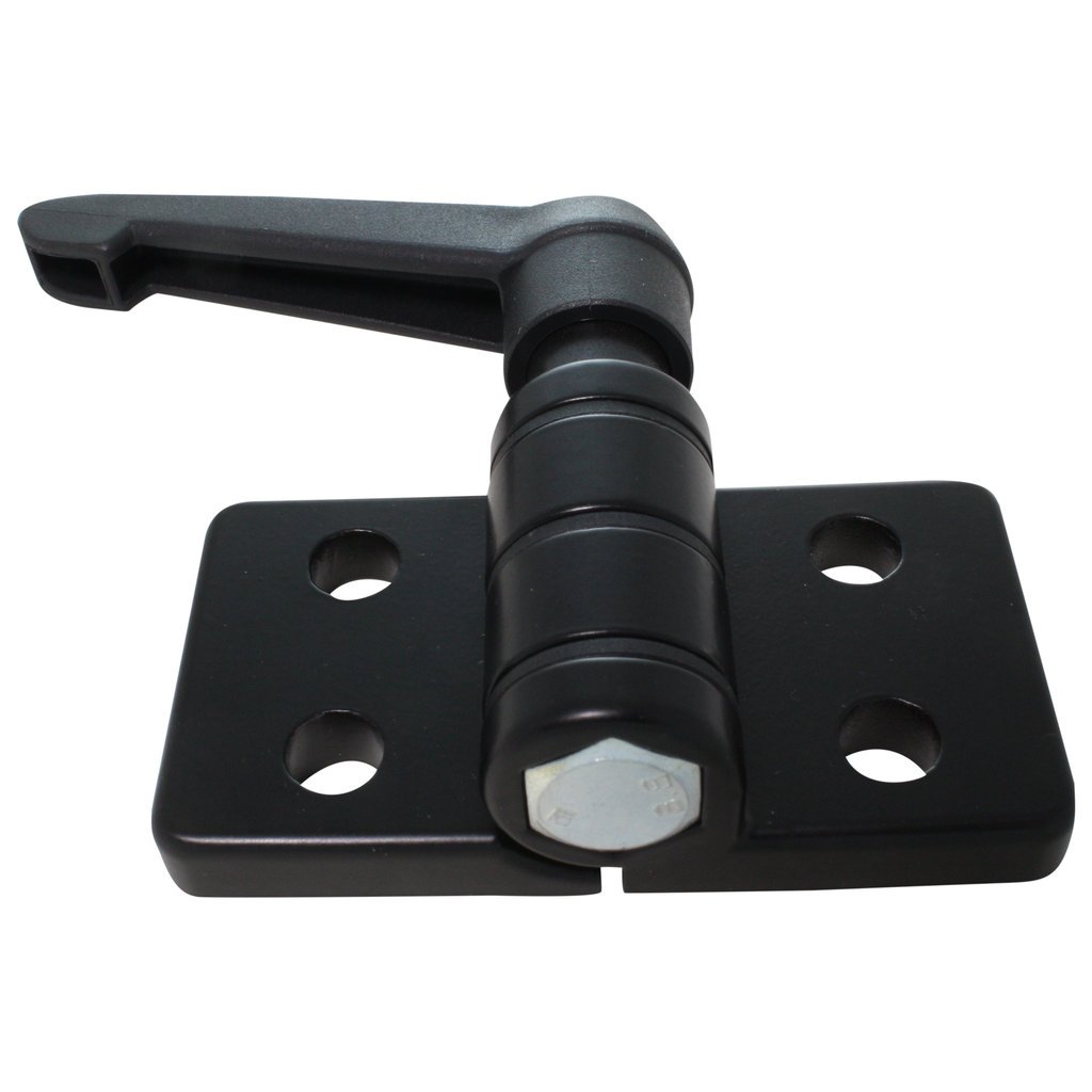 3D24_eu 8 Zn Zinc Die-Cast Door Hinges, Type I - 40 x 74 mm, Black Powder Coated, Material: Zinc, Finish Type: Powder Coated, Color: Black