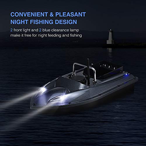 Explopur Bateau À Appâts De Pêche – Télécommande Sans Fil Chargeur De Pêche Smart Appâts Bateau De Pêche Jouet Rc Bateau…