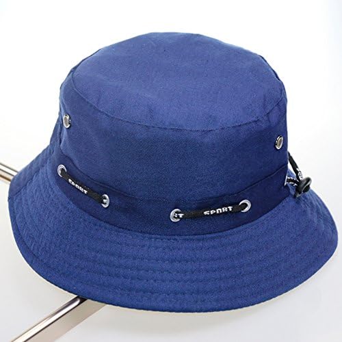 Foldable ANTI-UV Cap Fisherman Hat Hiking, Outdoor Sun Shade Hat Camouflage Hiking (Dark-blue)