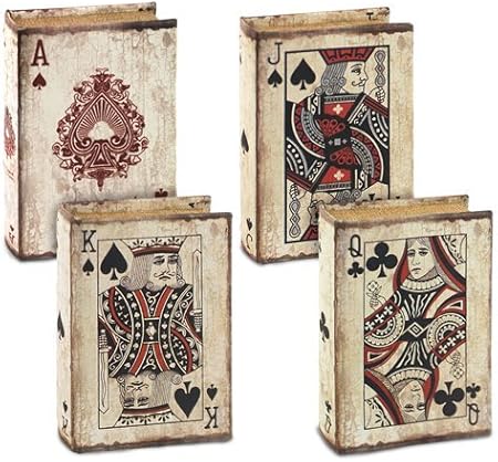Caja Libro con Baraja Cartas 14x10 cm: Amazon.es: Hogar