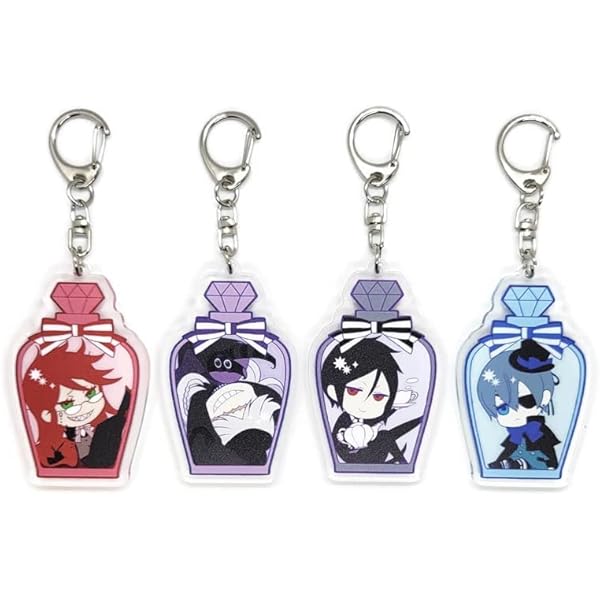 SUJEBRAN Black Butlers Porte Clef Anime Figurine Accessoires Jouet
