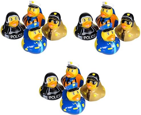 12 Count Law Enforcement Style Rubber Ducks