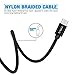 USB Type C Cable,PowerMan USB 3.0 Type-C Nylon Braided 6.6' USB C Cable Fast Charger Cord for Samsung Galaxy S8,LG G5 G6 V20,ChromeBook Pixel,Nintendo Switch,Black