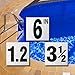 Aquatic Custom Tile Ceramic Swimming Pool Waterline Depth Marker 6 FT Smooth Finish, 5 inch Font