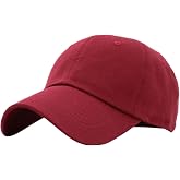 KBETHOS Classic Unisex Cotton Adjustable Low Crown Baseball Cap &ndash; Plain Dad Hat
