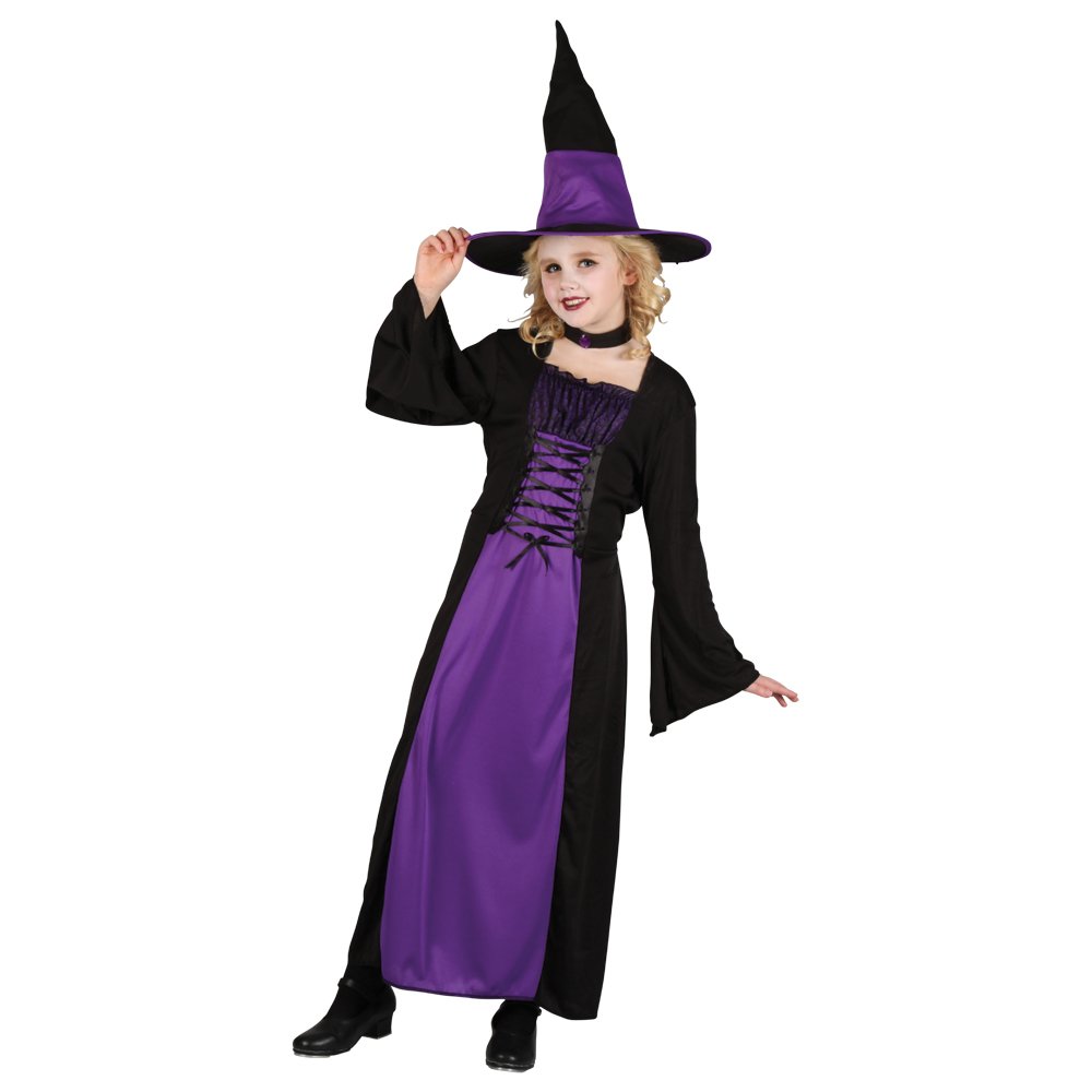 Halloween Girls Kids Fancy Dress Spellbound Witch Costume