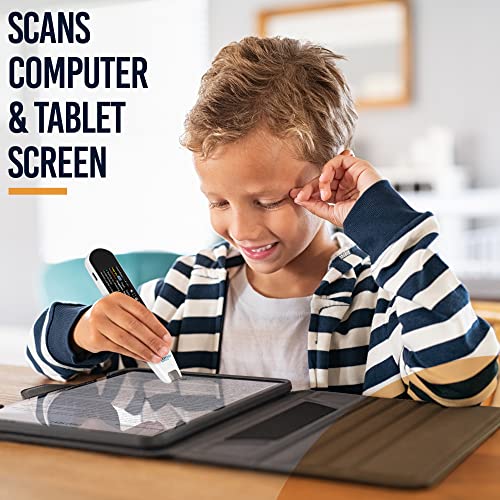 Rocket Pen Reading Tutor + Case. Use Its Six Learning Aids to Make Reading Your New Super Power. OCR Scanner for Dyslexia - Hear Scanned Text. Scans Phone, Tablet, Printed Page. No PC Needed