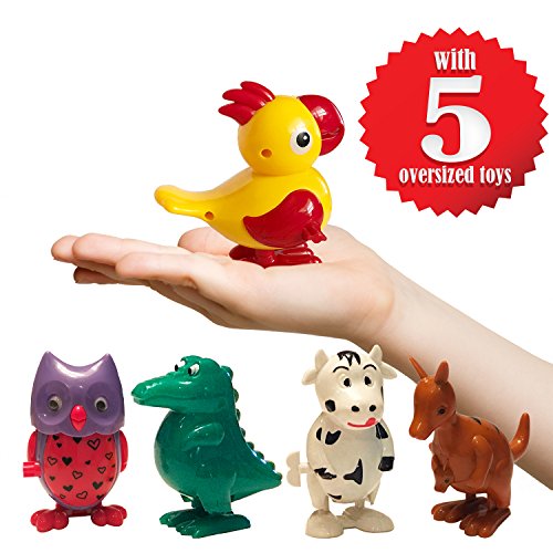 Wind Up Toys For Kids â€“ Assorted 24pc Children Gift Pack â€“ Bulk Wind-Up Toys for Party Favors, Birthday Goody Bags, Game Prizes, Toy Chests, School Awards â€“ Mix of Big & Small Toys for Girls and Boys