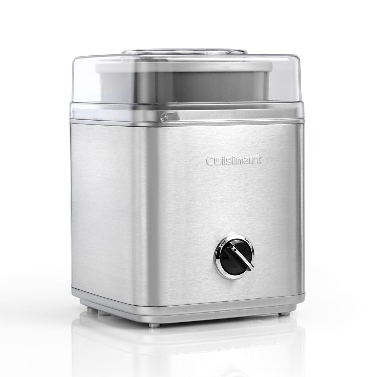Cuisinart Deluxe Ice cream Maker, Frozen yogurt maker & Sorbet Maker, Homemade desserts, Easy to use at home, Ready in 25 minutes, 5 year guarantee, 2L capacity, Silver ICE30BCU