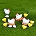 Danmu Mini Resin Fairy Garden Figurines, Fairy Garden Miniatures, Fairy Garden Accessories, The Chickens and Eggs Set Miniature Plant Pots Bonsai Craft Micro Landscape DIY Decor