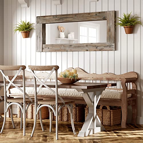 Barnyard Designs Full Length Floor Mirror Unfinished Wood Leaner