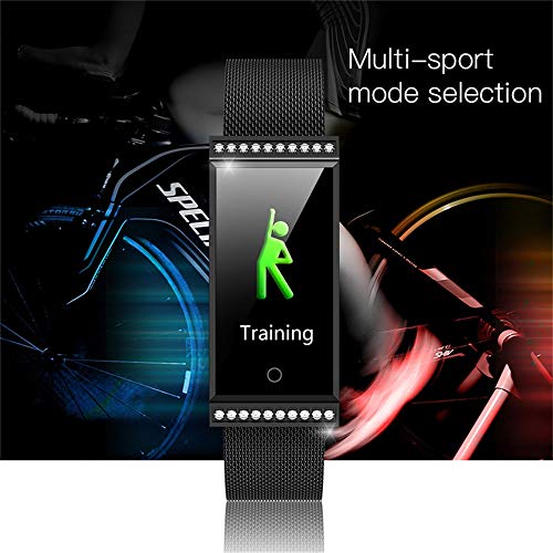 WoCoo Smartwatch IP68-Waterproof 0.96 inch Touch Screen Tracker Heart Rate Monitor Sleep Monitoring Smart Sports Watch（Black） - Thumbnail 3