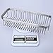 HI HOMEIDEAS Shower Caddy Corner Metal Basket Stainless Steel Shower Basket Bathroom Shower Shelf Toiletries Organizer Rustproof,Wall Mount,Brushed Finish