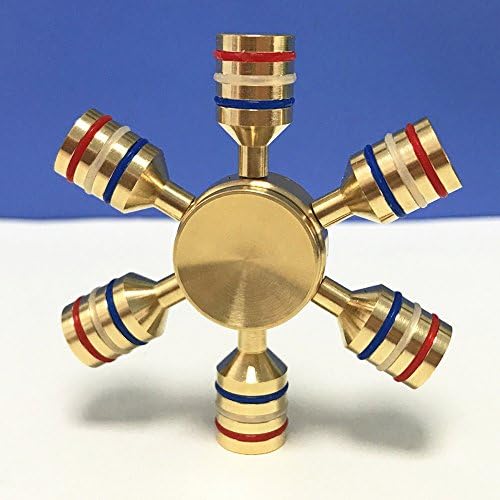 Edivox Fidget Hand Spinner Perfect For ADD, ADHD, Anxiety, and Autism Adult Children, Time Killing and Holiday Gift (Golden)