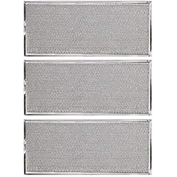 KONDUONE 3-Pack of W10208631A Filter for Whirlpool Microwave Oven Grease Filter Approx. 13