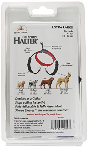 Dog Halter - Non-Pull No-Choke Humane Pet Training Halter Harness, Easy Step-in Vest Collar Halter for Control, Detachable Restraints & Sherpa Sleeves, Patented Dog Pull Control Technology by Sporn - Thumbnail 3