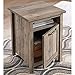 Better Homes and Gardens Modern Farmhouse Side Table / Nightstands, Rustic Gray Finish