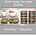 Mealports Divided Lunch Containers, 3 Compartment Meal Prep & Portion Control, Bento Lunch Box Set (6) for Kids & Adults - Stackable, Reusable, Dishwasher, Freezer, Microwave Safe, Bpa Free Plastic