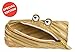 ZIPIT Monster Pencil Case for Kids | Pencil Pouch for School, College and Office | Pencil Bag for Boys & Girls (Gold)