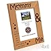 KATE POSH - Mommy & Me Engraved Natural Wood Picture Frame, I Love Mommy Photo Frame, New Baby Gifts, Nursery Picture Frame, New Mom Gifts (4x6-Vertical)