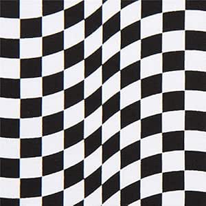 Tela blanca y negra con bandera de cuadros carreras de Timeless