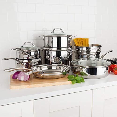 Viking TriPly Complete 13Piece Cookware Set Suitable for Oven