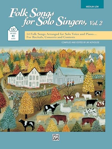 American Folk Songs for Solo Singers: Medium High Voice (Book & CD