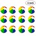 Beach Balls (12 Pack) - Inflatable Rainbow Beach Balls Beach Pool Party Toys Party Favors, Summer Swimming Pool Beach Floating Toys