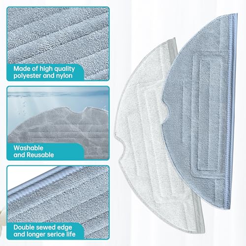 Loveco Ersatz-Set für Roborock S7 S7 Plus S7 MaxV S7 MaxV Ultra S7 Pro Ultra Staubsauger Roboter, 4 Filter, 6 Seitenbürsten, 4 Wischtücher, 1 Hauptbürste thumbnail 3