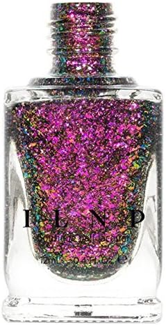'Ilnp Neon Rose Bud Fuchsia, Green, Gold Ultra Chrome Color Shifting Flakie Nail Polish by Ilnp Cosmetics, Inc. "