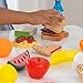 KidKraft 30-Piece Plastic Play Food Set, Fruits, Veggies, Sweets and More, Use with Play Kitchens, Gift for Ages 3+