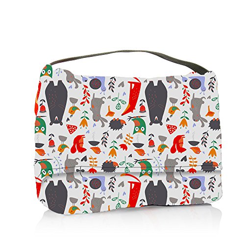 Shopping Cart Cover for Baby or Toddler | 2-in-1 High Chair Cover | Universal Fit for Boy or Girl | Includes Carry Bag | Machine Washable | Fits Restaurant Highchair (Upside Down Forest Animals)