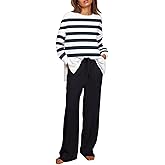 ETCYY NEW Lounge Sets for Women 2 Piece Outfits with Side Split Sweatshirt Tops and Wide Leg Sweatpants
