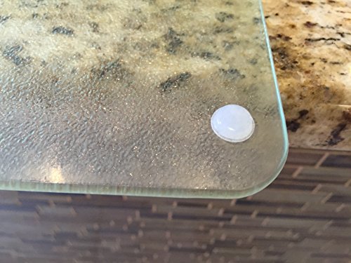 Pack of 96 Round Cabinet Door Bumpers - ½” Diameter Pads for Drawers, Glass Tops, Small Furniture, Cutting Boards, Picture Frames - Thumbnail 2