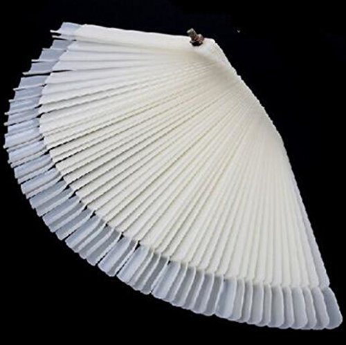 Liroyal 50 Tips Clear Fan-shaped Nail Art Display