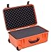 Seahorse 920FPL Protective Case with Foam and Plastic Locks, Neon Orange