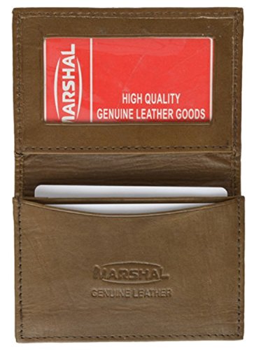 New Leather Bi-fold Credit Card Holder Brown