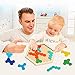 JCREN Wooden Puzzles for Kids Adults - Kids Hexagon Puzzle Shape Pattern Block Tangram Brain Teaser Puzzle Toys Logic IQ Game STEM Montessori Educational Gift for All Ages Challenge