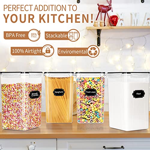 Large Tall Food Storage Containers 6.5L / 220oz, PRAKI 4 Pieces BPA