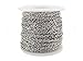 CleverDelights 3x4mm Cable Chain - Platinum Silver Color - 30 Feet
