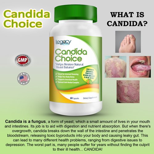 Legacy Nutra's 1 Candida Cleanse Yeast Overgrowth Pills with Aloe Vera