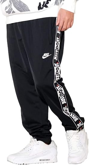 Amazon ナイキ Nike トラックパンツ ジャージ 大きいサイズ メンズ Usaモデル Nsw Just Do It Tape Sweatpants Cj4785 010 ブラック L 並行輸入品 ジャージボトム 通販