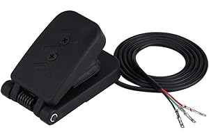 Suuonee Brake Foot Pedal, Universal Plastic ATV Foot Accelerator Throttle Speed Control Brake Pedal Electronic Bike Kart Pedal Covers Brake Pedal Lock(Black)