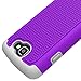OEAGO LG Optimus Zone 3 Case, LG K4 LTE Case, LG Spree Case, LG Rebel Case - Shock-Absorption Dual Layer Defender Protective Cover for LG Optimus Zone 3 / LG K4 LTE/LG Spree/LG Rebel LTE - Violet