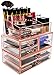 Sorbus Acrylic Cosmetics Makeup and Jewelry Storage Case Display Sets -Interlocking Drawers to Create Your Own Specially Designed Makeup Counter -Stackable and Interchangeable (Pink)