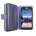 S6 Active Case, Galaxy S6 Active Case, Cellularvilla Wallet Bag Case, Pu Leather Flip [Card Slots] Case, [Zipper Wallet] [Magnetic Detachable] Cover for Samsung Galaxy S6 Active G890 (Midnight Blue)