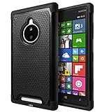Nokia Lumia 830 Case, Cimo [Shockproof] Heavy Duty Shock Absorbing Dual Layer Protection Cover for Nokia Lumia 830 - Black