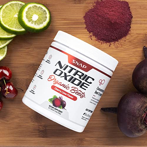 Snap Supplements Organic Beet Root Powder Nitric Oxide Supplement