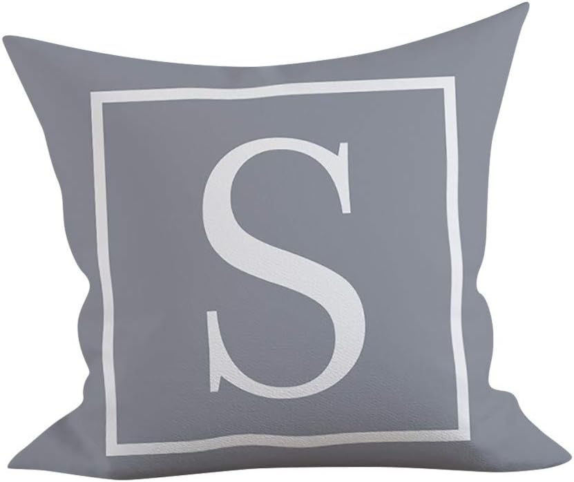 Kinder Zimmer Pillowcase, 45x45cm Simplicity Fashion Brief Kissen Square Englisch Alphabet Throw Cushion Cover Protectors Decor Gift By GreatestPAK