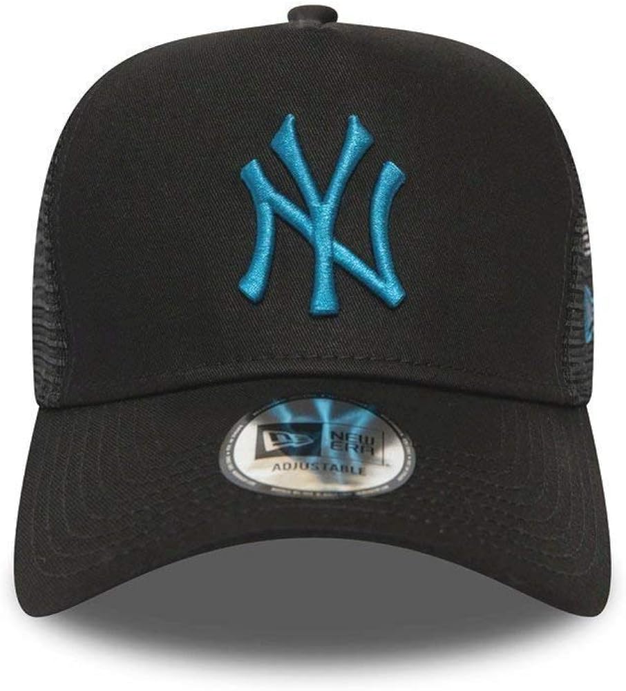 New Era New York Yankees Black League Essential A-Frame Adjustable Trucker Cap - One-Size - Image 3